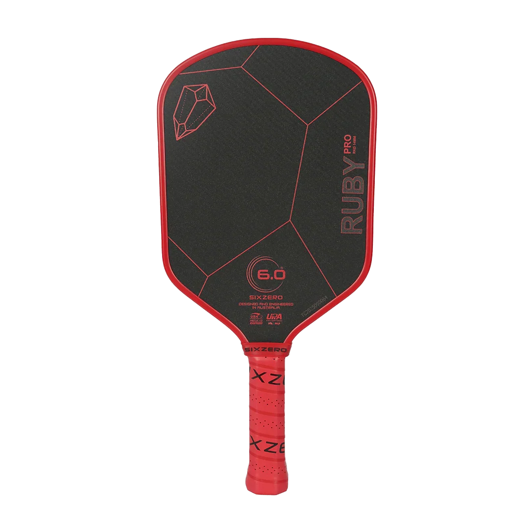 Six Zero Ruby Pro 14mm Pickleball Paddle