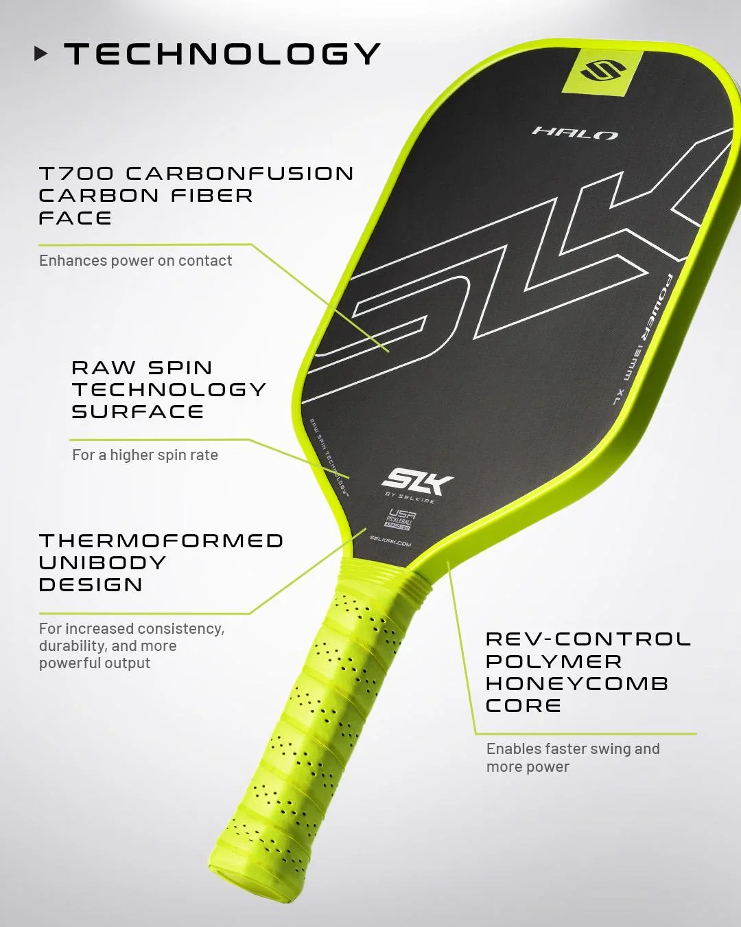 Selkirk SLK Halo Power Max Pickleball Paddle