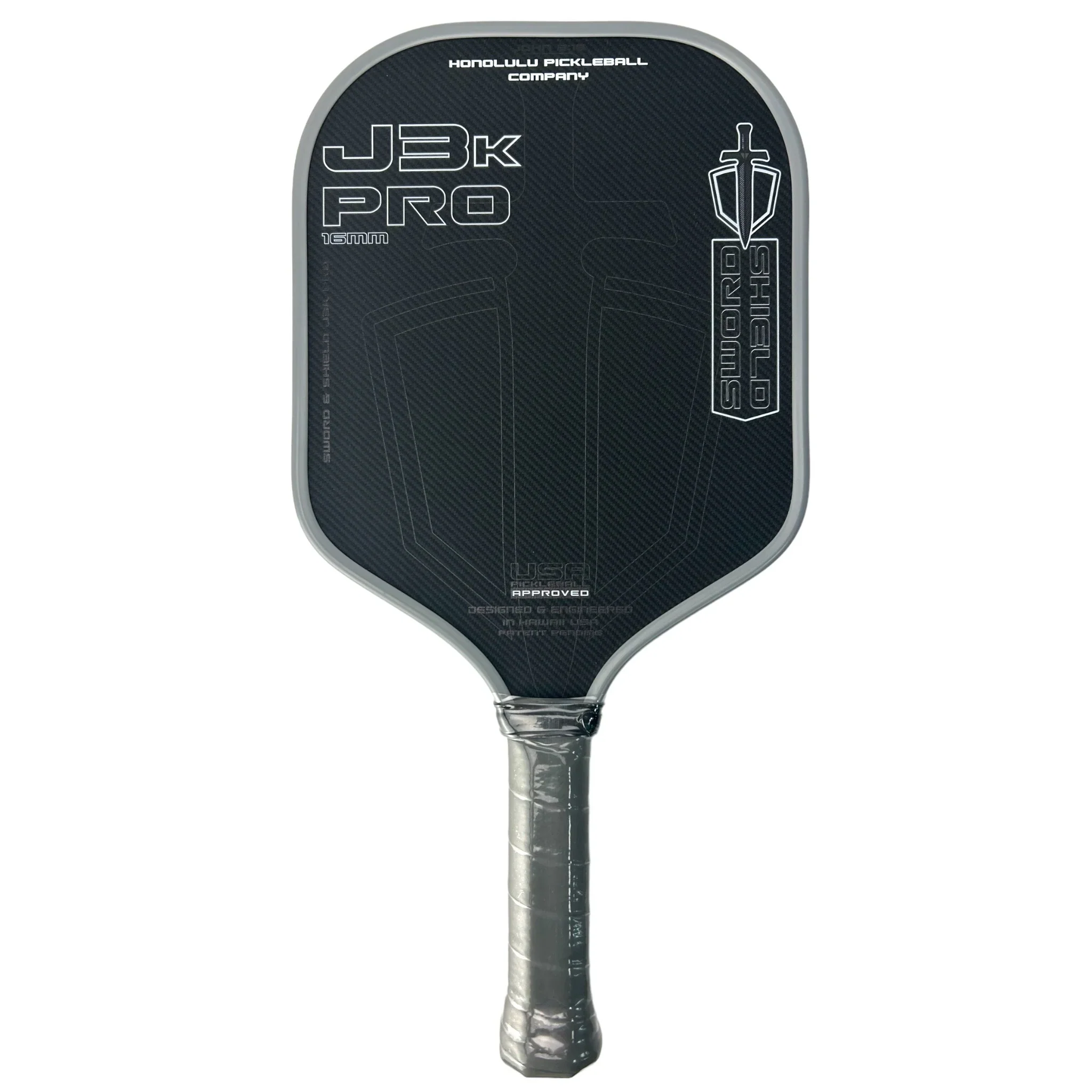 Honolulu Sword & Shield J3K Pro 16mm Pickleball Paddle
