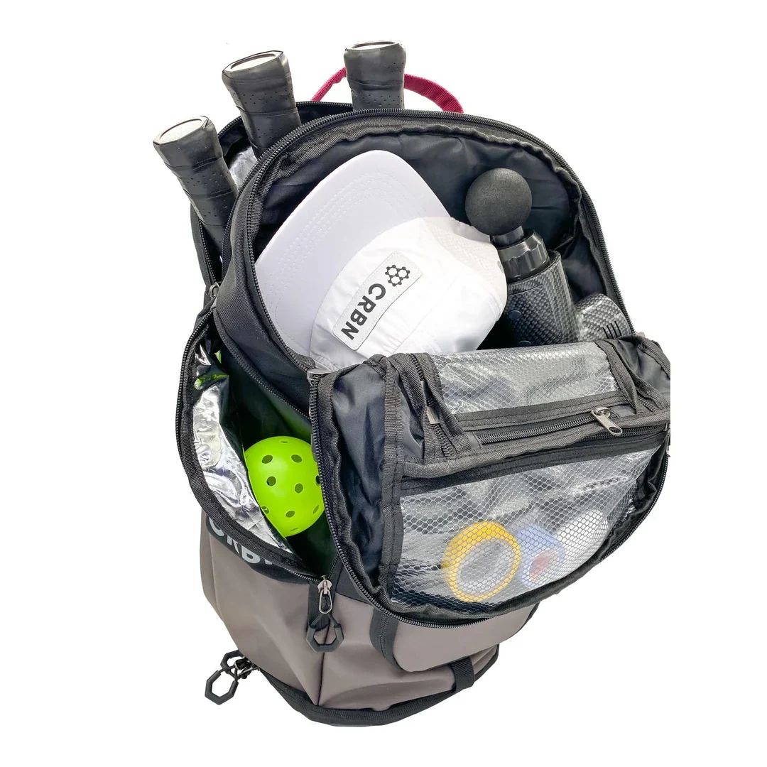 CRBN Pro Team Pickleball Backpack — Thermal-Lined 3-Paddle Storage
