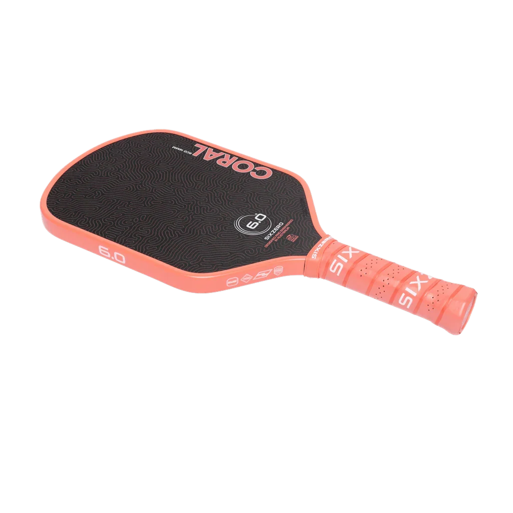 Six Zero Coral 16mm Hybrid Pickleball Paddle