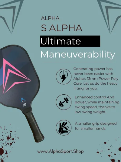 Alpha S スターター ピックルボール パドル