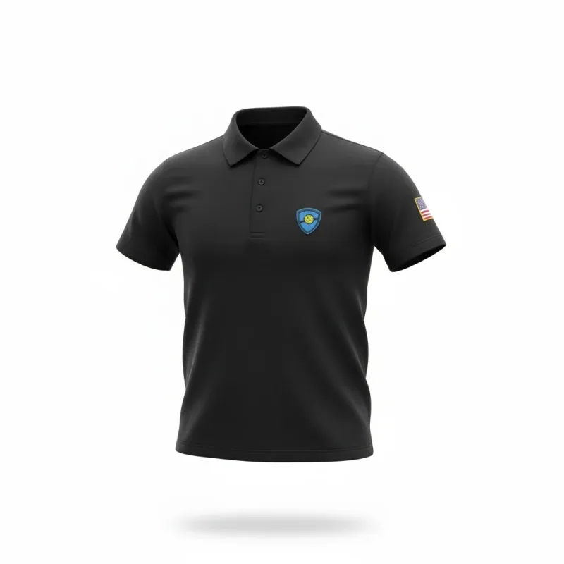 Alpha Performance Pickleball Polo – Shield Logo Edition
