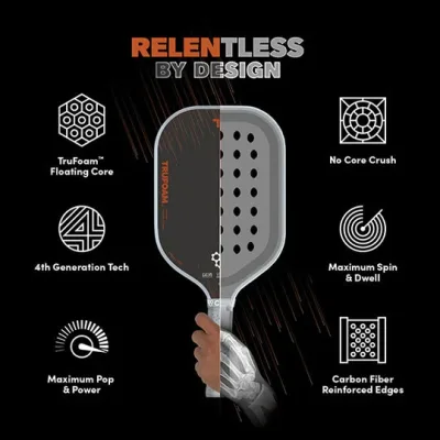 Raquette de pickleball CRBN¹ TruFoam Barrage (allongée, manche long)