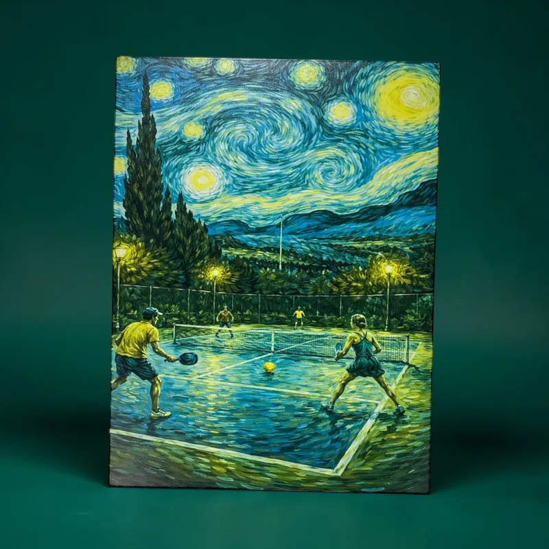 Starry Pickleball Art