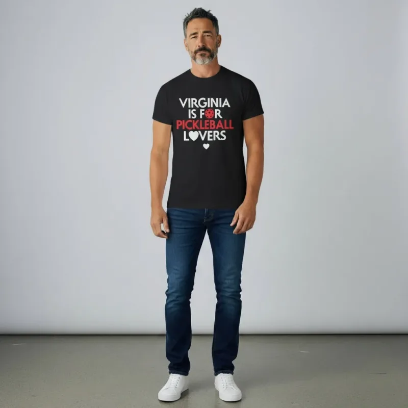 Camiseta de algodón Virginia Is For Pickleball Lovers