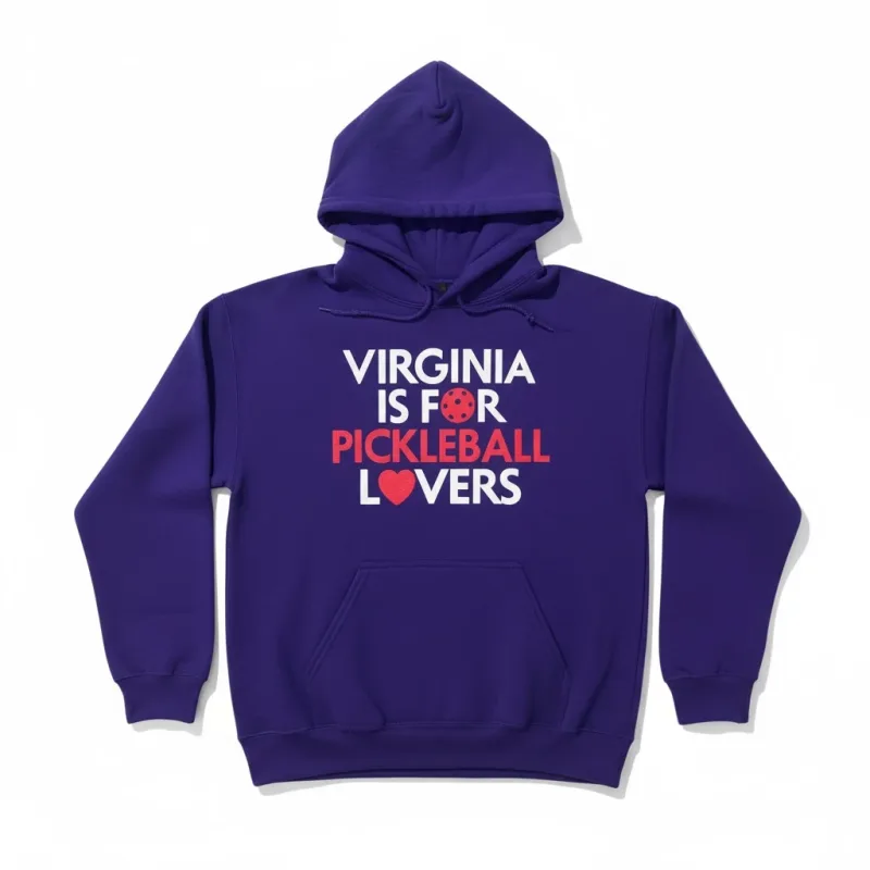 Virginia Is For Pickleball Lovers Heavy Weight Hoodie