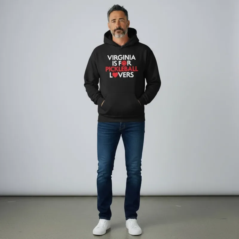 Virginia Is For Pickleball Lovers Heavy Weight Hoodie