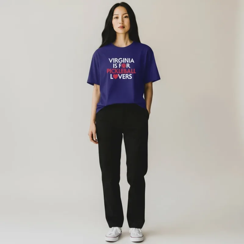Virginia Is For Pickleball Lovers Cotton T-Shirt