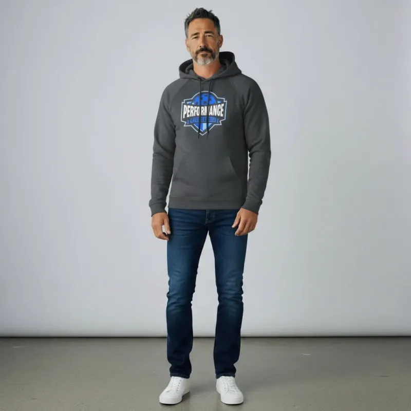 Graphite Winter Blue Performance Hoodie