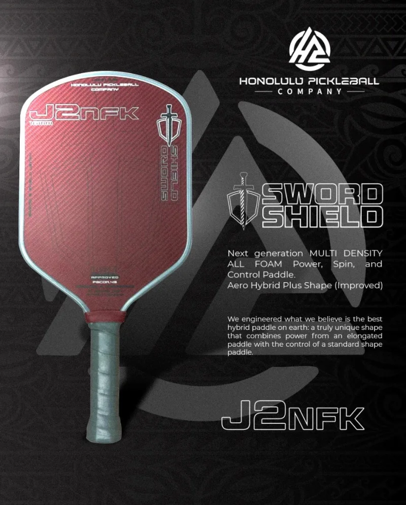 Honolulu Sword & Shield J2NFK Pickleball Paddle