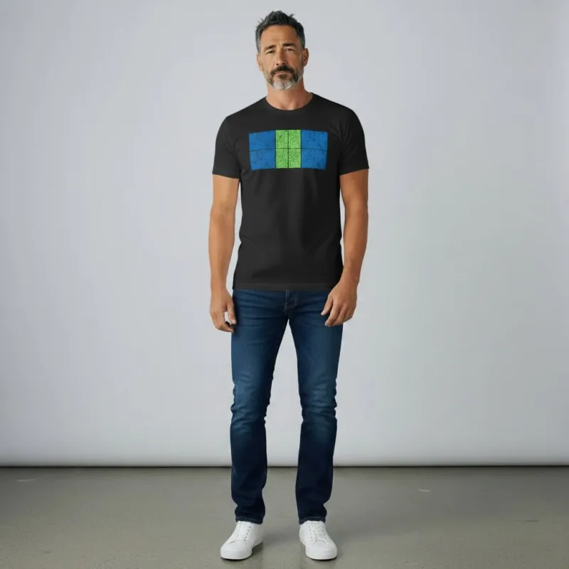 Alpha men’s dri-fit pickleball court t shirt