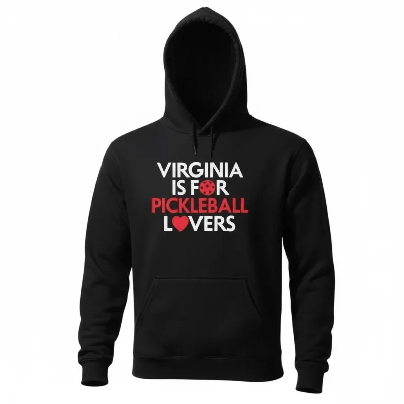 Virginia Is For Pickleball Lovers Heavy Weight Hoodie