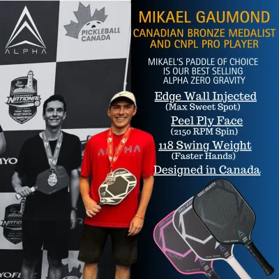 Alpha Zero Gravity 14mm Pickleball Paddle