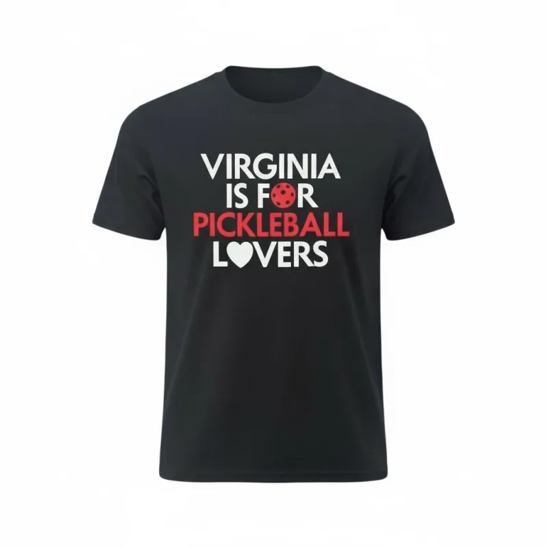 Camiseta de algodón Virginia Is For Pickleball Lovers