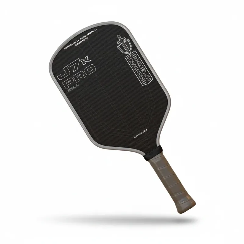 Honolulu Sword & Shield J7K Pro Kevlar 16mm Elongated Pickleball Paddle