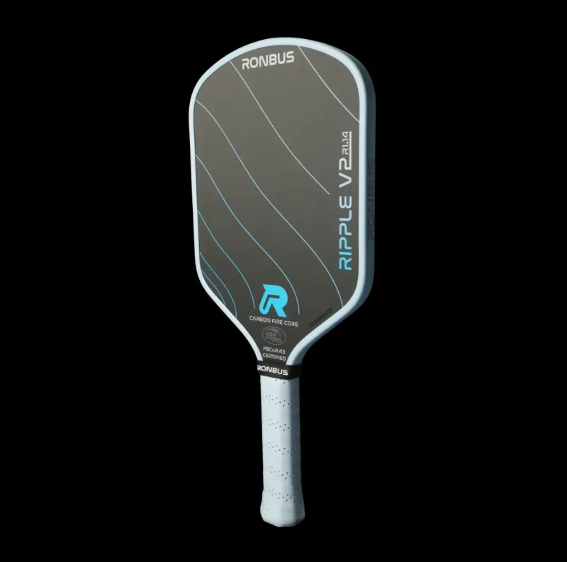 Ronbus Ripple V2 R1.14 FIRE Core Elongated 14mm Pickleball Paddle